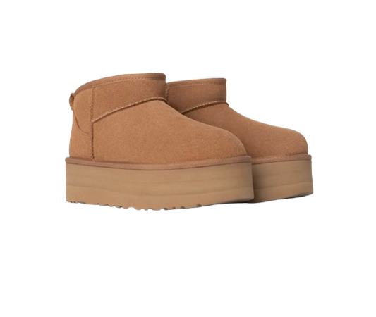 UGG Botte Classic Ultra Mini à plateforme Marron