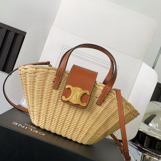 Celine - Classic Panier Teen Couffin Wicker Natural
