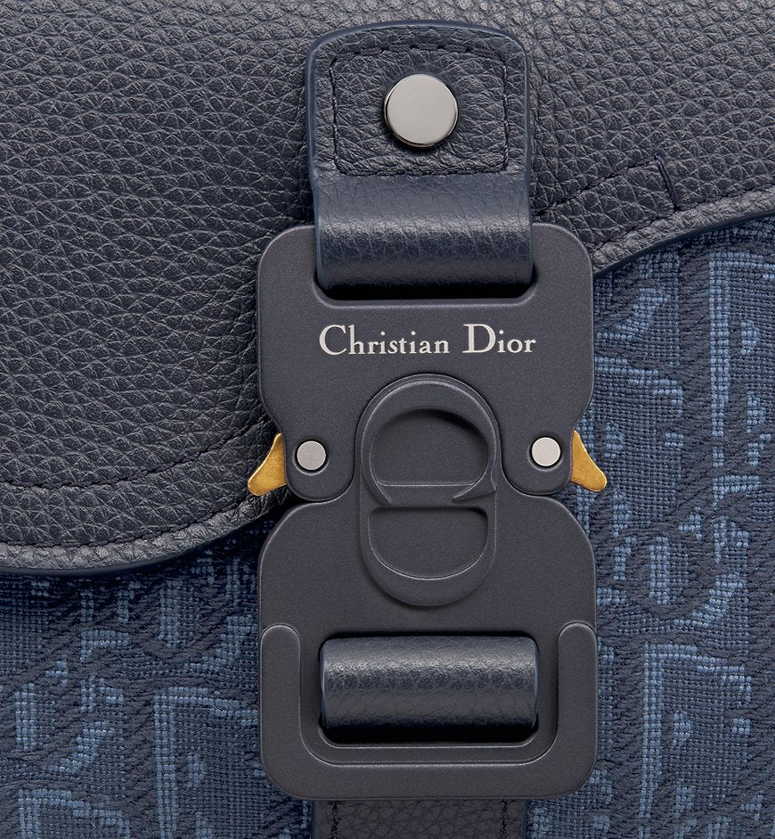 Mini sac Messenger à rabat Saddle Bleu Marine