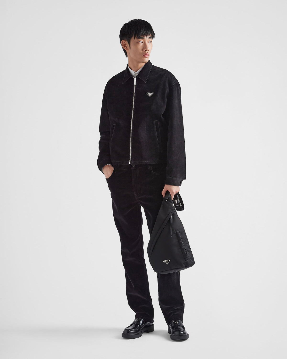 Sac à dos en Re-Nylon et cuir