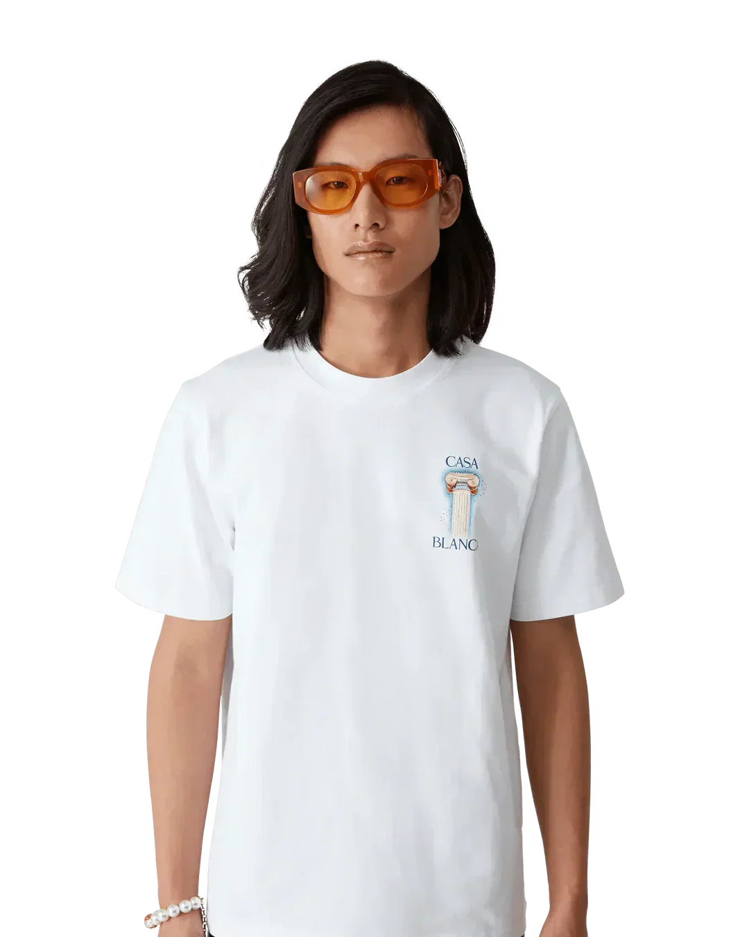 T-Shirt Casablanca La Colonne Blanc