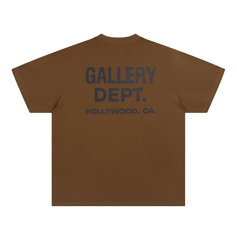 T-Shirt Gallery Dept. Marron Foncé Et Noir