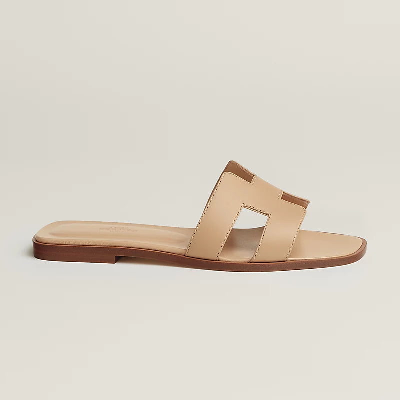 Hermes - Claquettes  Beige Natura